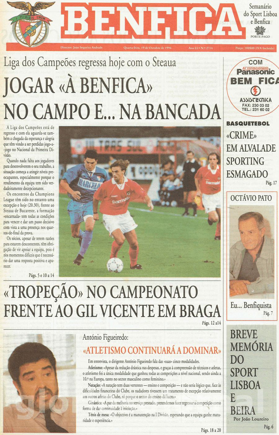 jornal o benfica 2714 1994-10-19